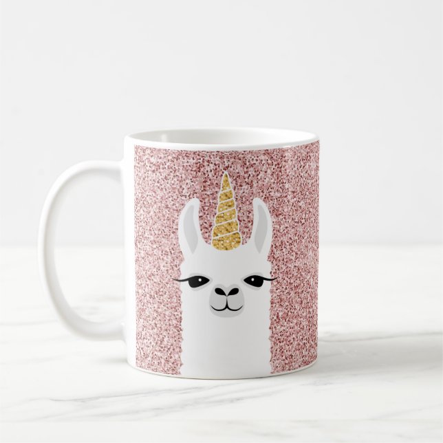 Taza De Café Llama Mugs (Izquierda)