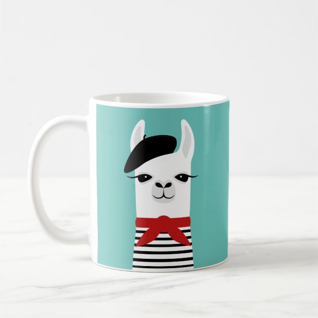 Taza De Café Llama Mugs (Izquierda)