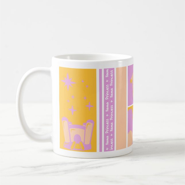 Taza De Café Llama Princess Coffee Mug (Izquierda)