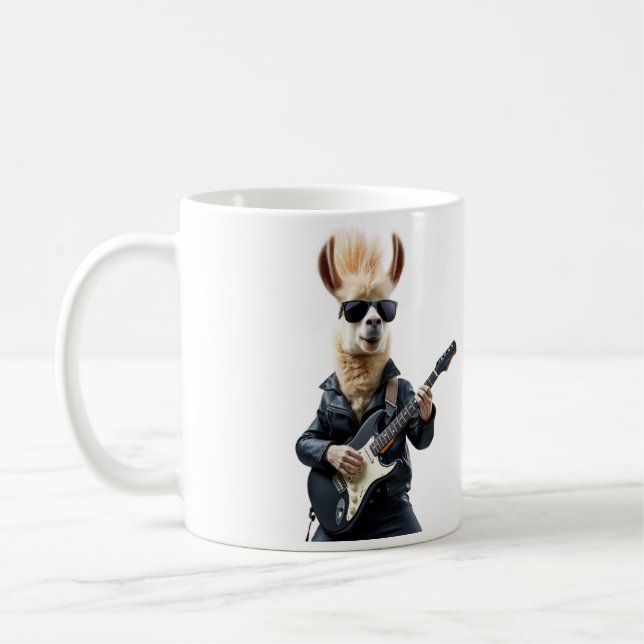 Taza De Café Llama rockstar (Izquierda)
