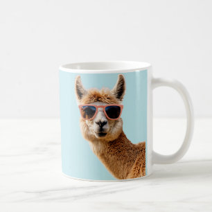 Taza De Café Llama suave con gafas de sol encendidas