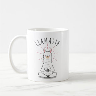 Taza De Café Llama yoga pose con llamaste