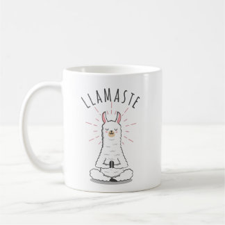 Taza De Café Llama yoga pose con llamaste