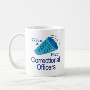 Taza De Café Llamada de atención para los agentes penitenciario