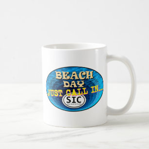 TAZA DE CAFÉ LLAMADA DEL DÍA DE LA PLAYA EN SIC2