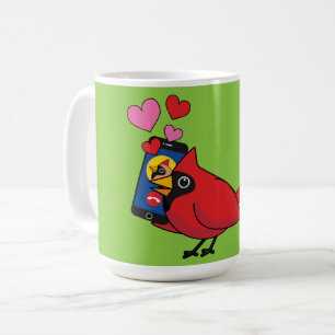 Taza De Café Llamadas Cardinal Bird Love Mating