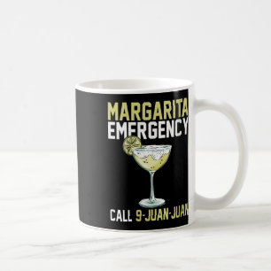 Taza De Café Llamadas de emergencia Margarita 9 Juan Funny