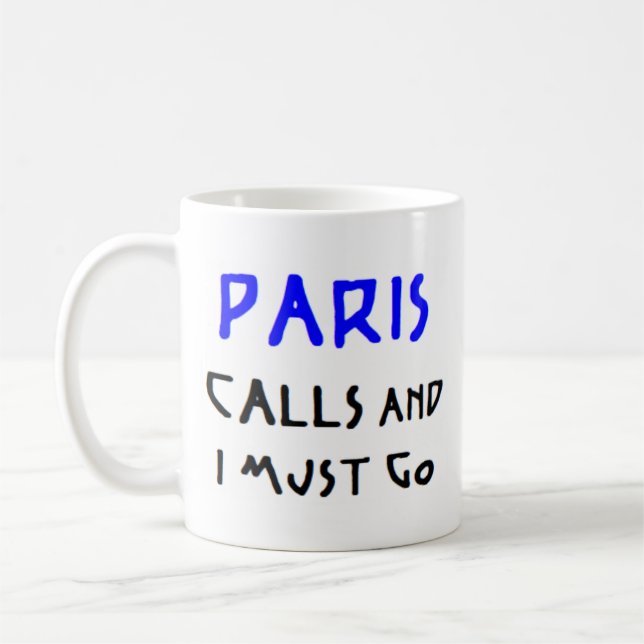 Taza De Café llamadas de parís francesas (Izquierda)