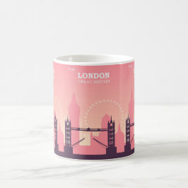 Taza De Café Llamado de Londres: Viaje a la Antigua Gran Bretañ