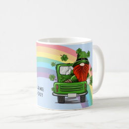 Taza De Café Llámame Lucky Irish Gnome