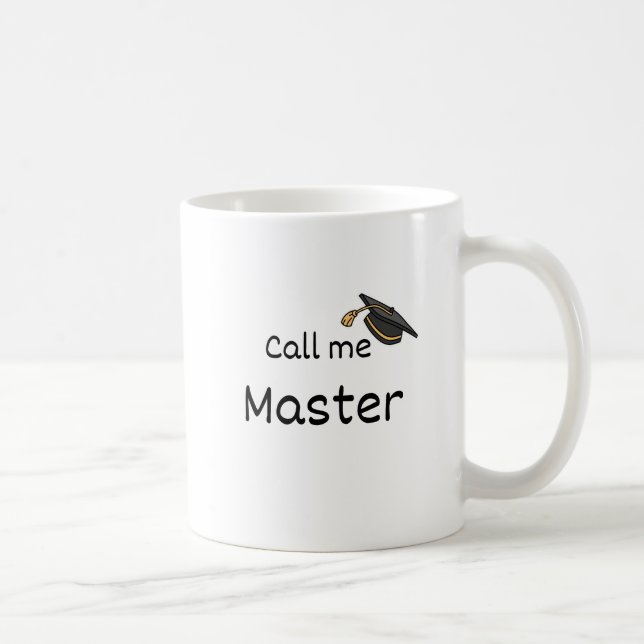 Taza De Café Llámame maestro - Mug personalizado - Graduación - (Derecha)