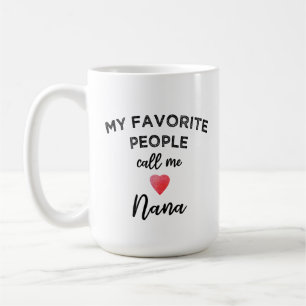 Taza De Café Llámame NANA Apodo clásico de abuela Abuela