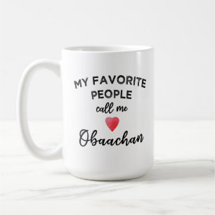 Taza De Café Llámame OBAACHAN Abuela Japonesa Cariñosa