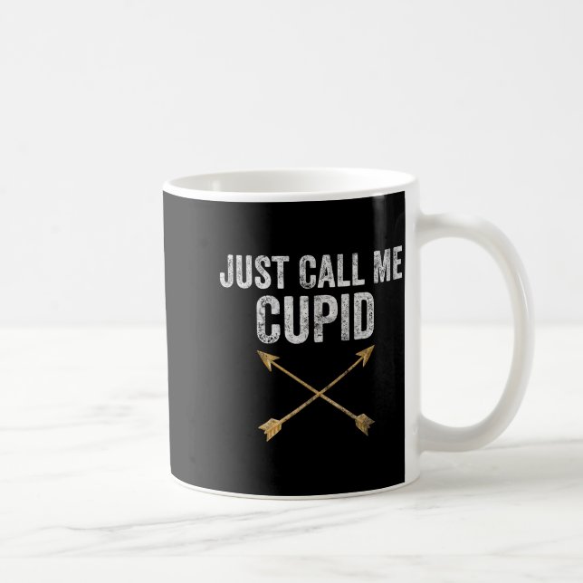 Taza De Café Llámame simplemente Cud Camiseta Flecha Retro Día  (Derecha)