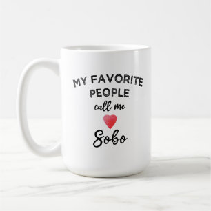 Taza De Café Llámame SOBO Abuela Japonesa Tradicional Familia