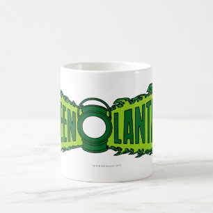 Taza De Café Llamas verdes del logotipo