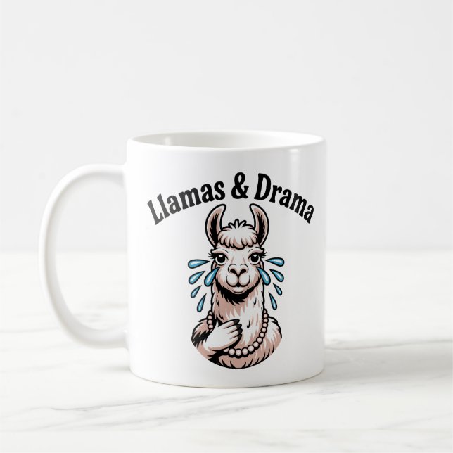 Taza De Café Llamas y drama graciosa Personalizado de arte (Izquierda)