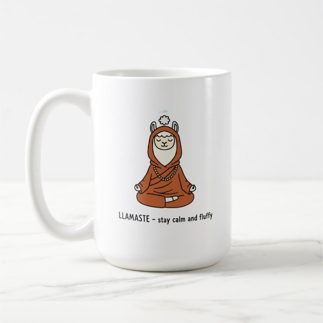 Taza De Café "Llamaste - stay calm and fluffy" (Izquierda)