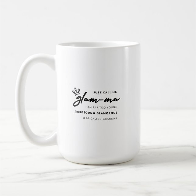 Taza De Café Llámeme Glamma (Izquierda)