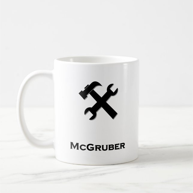Taza De Café Llave de martillo McGruber negro (Izquierda)