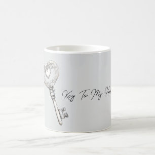 Taza De Café Llave de Plata a mi Corazón