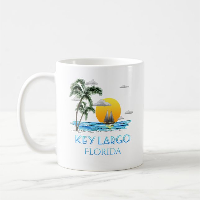 Taza De Café Llave de vela Largo Cayos Florida (Izquierda)