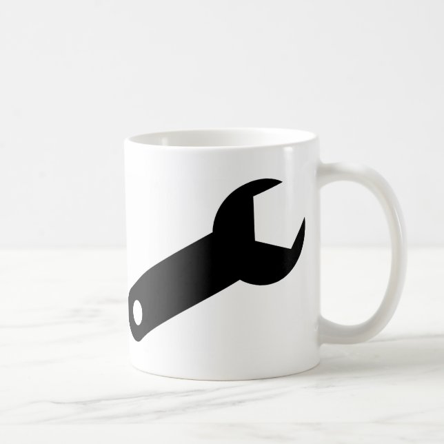 Taza De Café Llave inglesa negra (Derecha)