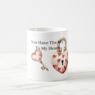 Taza De Café Llave Para Mi Corazón