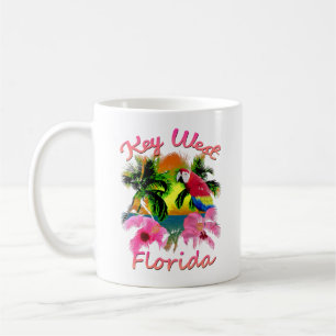 Taza De Café Llave Tropical de las Llaves del Oeste de Florida