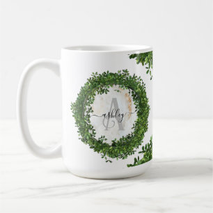 Taza De Café Llavero Personalizado Único con Tema Botánico