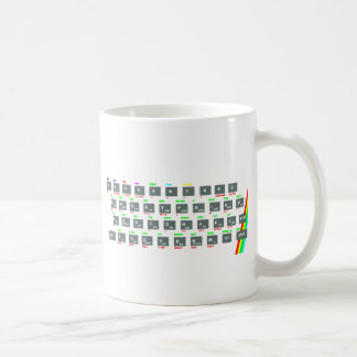 Taza De Café Llaves de teclado del espectro de Sinclair ZX