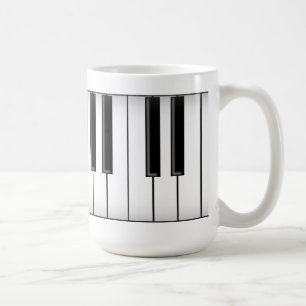 Taza De Café Llaves del teclado/del piano: