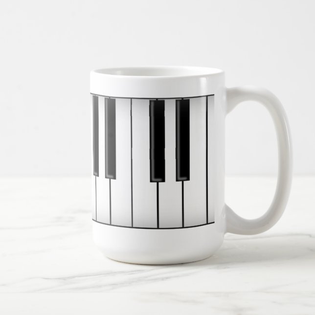 Taza De Café Llaves del teclado/del piano: (Derecha)