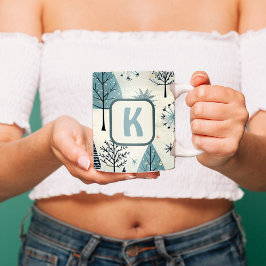 Taza De Café Llega el personalizado Monograma Invierno