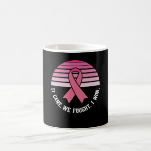 Taza De Café Llegó. Luchamos. Gané. Superviviente de cáncer de
