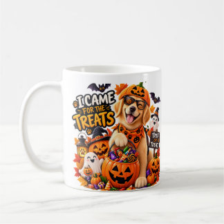 Taza De Café Llegué por los dulces Perro divertido de Halloween