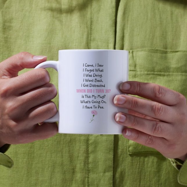 Taza De Café Llegué, vi, olvidé Regalo divertido de cumpleaños  (Subido por el creador)