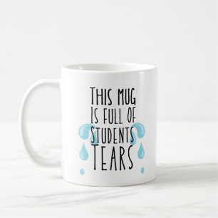Taza De Café Llena De Lágrimas De Estudiantes Dive