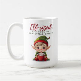 Taza De Café Lleno de espíritu Navidad, tazón de vacaciones