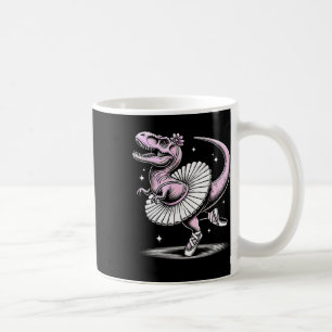 Taza De Café Llet Dancing T-rex En Tutú Y Zapatillas 