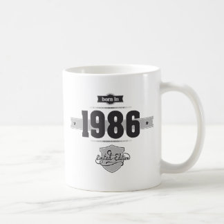 Taza De Café Llevado en 1986 (Dark&Lightgrey)