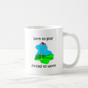 Taza De Café llevado golf forzado para trabajar
