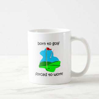 Taza De Café llevado golf forzado para trabajar