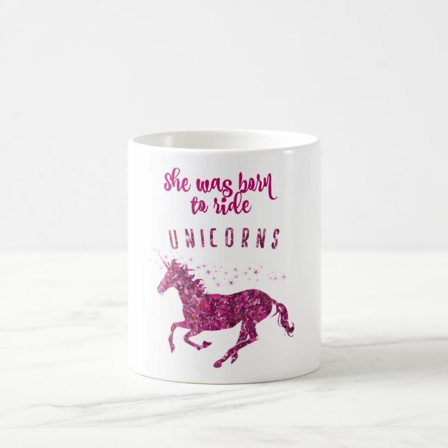 Taza De Café ¡Llevado montar unicornios! (Centro)