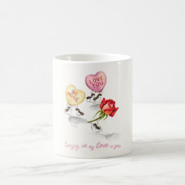 Taza De Café Llevando todo mi amor a ti