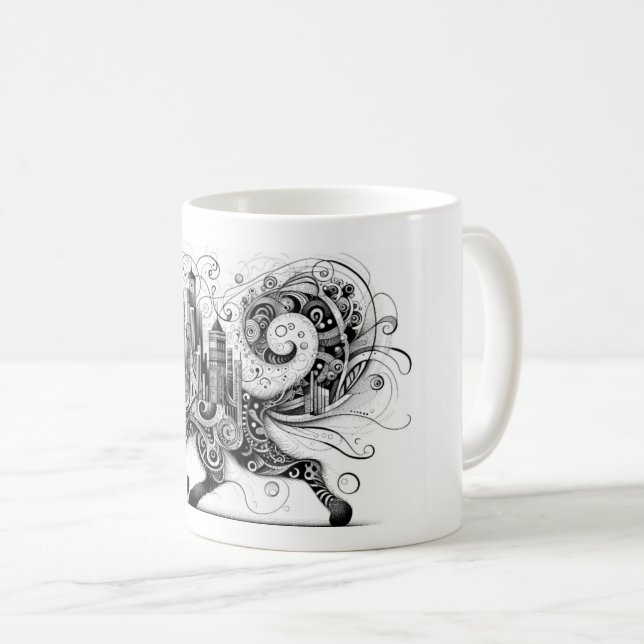 Taza De Café Llevar al mundo con estilo (Anverso derecho)