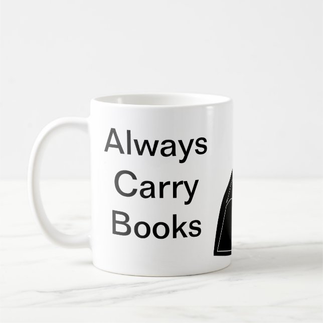 Taza De Café Llevar siempre libros (Izquierda)