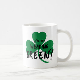 Taza De Café ¿Llevas Vestido Verde? Shamrock Mug