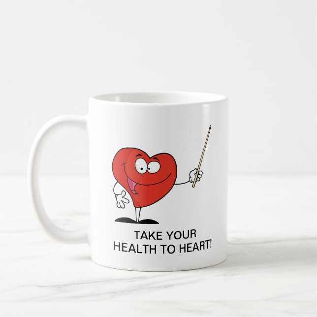 Taza De Café Lleve su salud el corazón (Izquierda)