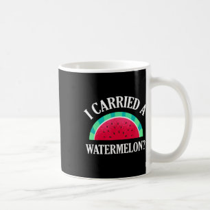 Taza De Café Llevé Un Baile Divertido De La sandía